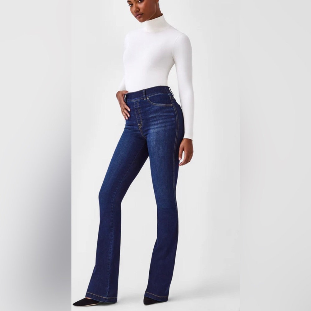 NWT Spanx boot cut dark wash denim